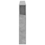vidaXL Tête de lit à LED gris béton 180x18 5x103 5cm bois d'ingénierie