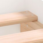 vidaXL Cadre de lit blanc 100x200 cm bois d'ingénierie