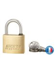 THIRARD - Cadenas à clé Mach 3  laiton  extérieur  anse acier  35mm  2 clés
