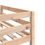 vidaXL Lit superposé triple 80x200 cm bois de pin massif