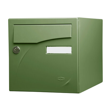 Boîte aux lettres Préface 1 porte vert argile mat ral 6011mt