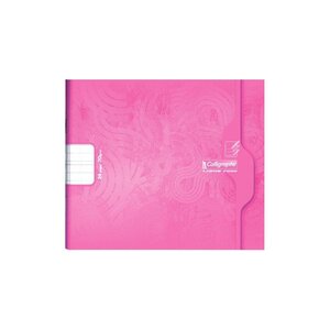 Cahier piqûre 24 pages double ligne 3 mm 70 g  format 17 x 14 7 cm à l'italienne CALLIGRAPHE