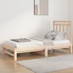 vidaXL Lit coulissant 2x(90x190) cm Bois de pin massif