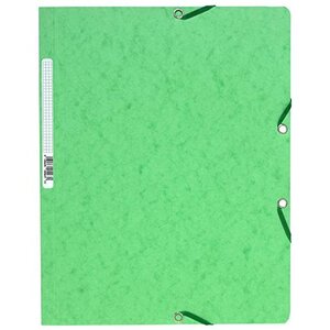 Chemise à élastiques sans Rabats carton 400g 24x32 cm Vert Tilleul EXACOMPTA