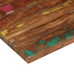 vidaXL Dessus de table 90x70x2 5 cm rectangulaire bois massif récupéré