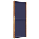 vidaXL Cloison de séparation 3 panneaux bleu foncé 210x180 cm