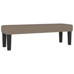 vidaXL Sommier à lattes de lit avec matelas Taupe 160x200 cm Tissu