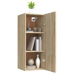 vidaXL Armoire murale Chêne sonoma 34 5x34x90 cm Bois d'ingénierie