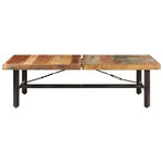 vidaXL Table basse 142x90x42 cm Bois de récupération massif