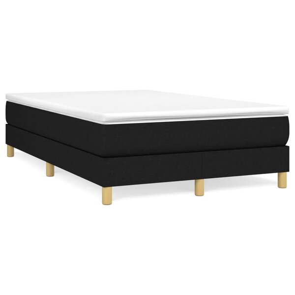 vidaXL Cadre de lit Noir 120x200 cm Tissu