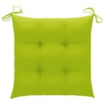 vidaXL Chaises pliables d'extérieur lot de 4 et coussins Bois d'acacia