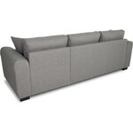 Canapé d'angle convertible réversible 4 places - gris clair - 244 x 151 x 90 -HAMILTON -Fabriqué en Ukraine