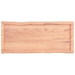 vidaXL Dessus de table bois massif traité bordure assortie