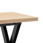 vidaXL Table basse cadre en X 110x40x45 5 cm bois de pin massif fonte