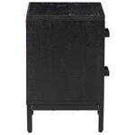 vidaXL Tables de chevet 2 Pièces Noir 36x30x45 cm Bois de pin massif