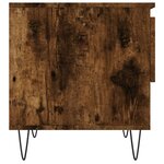 vidaXL Table basse chêne fumé 50x46x50 cm bois d'ingénierie