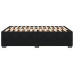 vidaXL Cadre de lit noir 120x190 cm velours