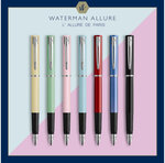 Waterman allure pastel stylo plume  rose pastel  plume fine  encre bleue  coffret cadeau