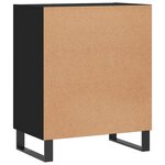 vidaXL Buffet noir 57x35x70 cm bois d’ingénierie