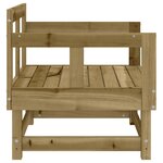 vidaXL Chaises de jardin lot de 2 bois de pin imprégné