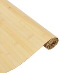 vidaXL Tapis rectangulaire naturel clair 80x300 cm bambou