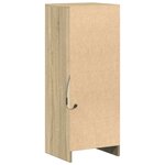 vidaXL Buffet avec LED chêne sonoma 38x34x100 cm bois d'ingénierie