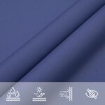 vidaXL Voile de parasol tissu oxford carré 6x6 m bleu