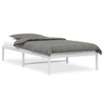 vidaXL Cadre de lit métal blanc 100x190 cm