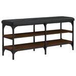 vidaXL Banc à chaussures chêne marron 102x32x47 cm bois d'ingénierie