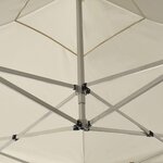 vidaXL Tente de réception pliable Aluminium 2 x 2 m Crème