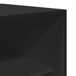 vidaXL Garde-robe noir 80x50x200 cm bois d'ingénierie
