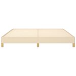 vidaXL Cadre de lit Crème 180 x 200 cm Tissu