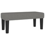 vidaXL Sommier à lattes de lit et matelas Gris foncé 90x190 cm Tissu