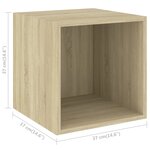 vidaXL Ensemble de meubles TV 4 Pièces Chêne sonoma Bois d'ingénierie