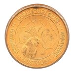 Mini médaille monnaie de paris 2009 - perroquet club nord alsace (cacatoès de leadbeater)