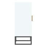 vidaXL Buffet blanc 60x30x75 cm bois d'ingénierie
