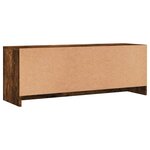 vidaXL Meuble TV chêne fumé 102x30x37 5 cm bois d'ingénierie