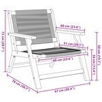 vidaXL Chaises de jardin avec table 5 Pièces Bois solide d'acacia noir
