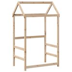 vidaXL Ensemble de lit et de banc avec toit 80x200 cm bois pin massif