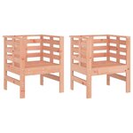 vidaXL Chaises de jardin lot de 2 61 5x53x71 cm bois massif de douglas