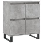 vidaXL Buffets 3 Pièces gris béton bois d'ingénierie