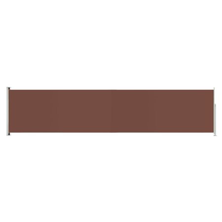 vidaXL Auvent latéral rétractable de patio 140x600 cm Marron