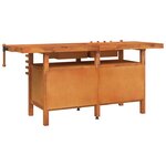 vidaXL Établi avec tiroirs et étaux 192x62x83 cm Bois massif d'acacia