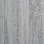 vidaXL Cadre de lit sonoma gris 150x200 cm bois d'ingénierie et métal