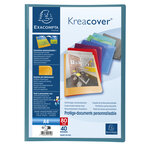 Protège-documents En Polypropylène Semi Rigide Kreacover® Opaque 80 Vues - A4 - Couleurs Assorties - X 12 - Exacompta