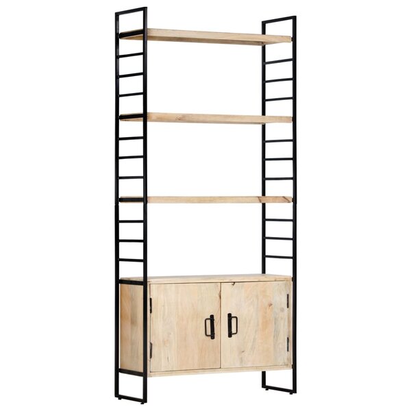 vidaXL Bibliothèque à 4 niveaux 80x30x180 cm Bois de manguier massif