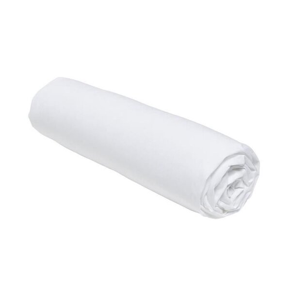 Drap housse - 180 x 200+30 cm uni - Craie