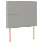 vidaXL Cadre de lit avec tête de lit Gris clair 80x200 cm Tissu