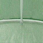 vidaXL Serre avec cadre en acier vert 36 m² 12x3x2 m