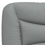 vidaXL Lit avec matelas gris clair 140x200 cm tissu